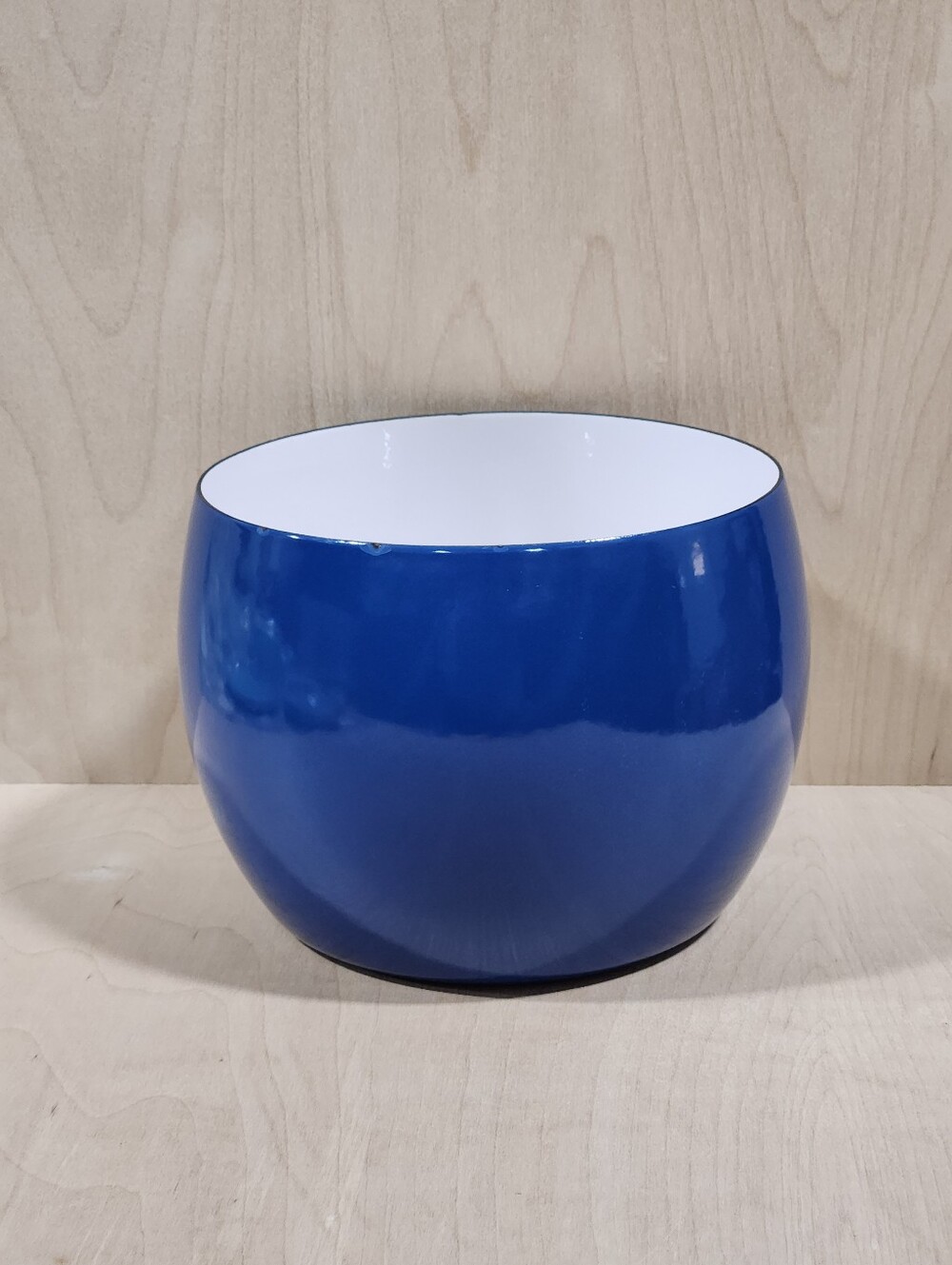 Vintage Dansk Kobenstyle Blue Enamel Mixing Bowl France IHQ Jens Quistgaard VTG